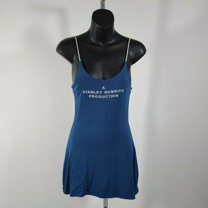 OMIGHTY Blue White Stanley Kubrick Tank Dress